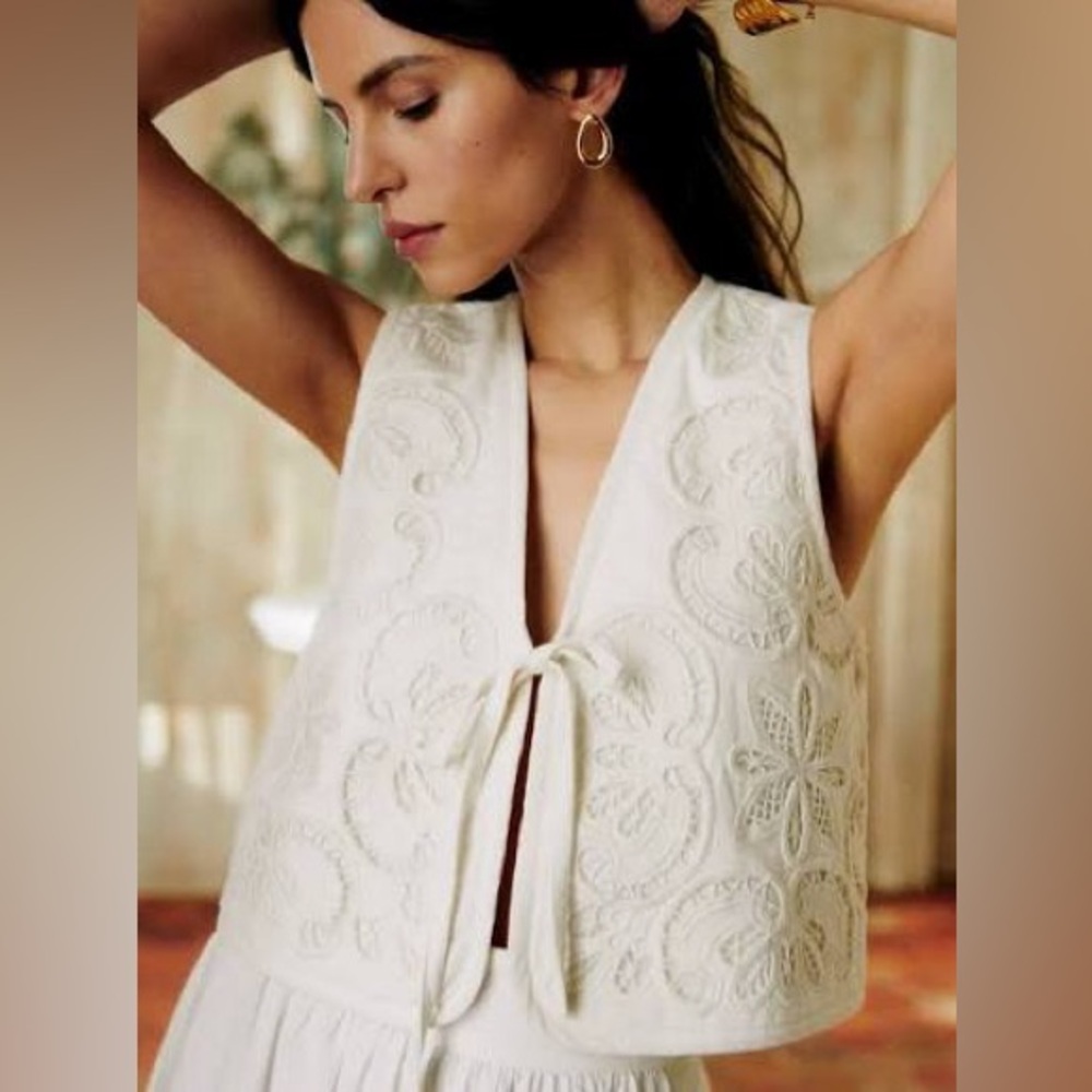 Sezane Wali Jacket Ecru - Size 4